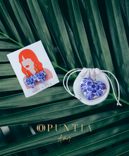 Cargar imagen en el visor de la galería, Conjunto de Collar y Aretes en Forma de Corazón Pintado a Mano