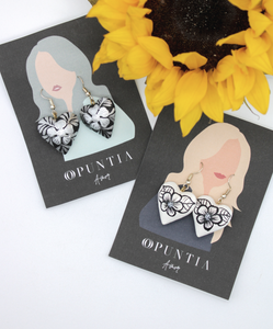 Aretes en forma de corazón