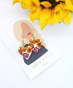 Aretes en forma de corazón