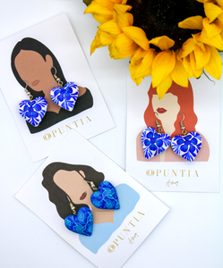 Aretes en forma de corazón