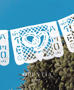 Tiras de Papel Picado Blanco