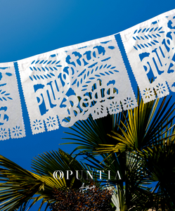Tiras de Papel Picado Blanco