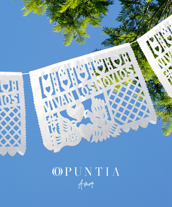 Tiras de Papel Picado Blanco