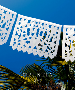 Tiras de Papel Picado Blanco